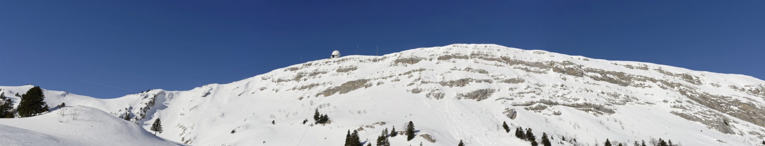 Panorama de la Dôle en hiver